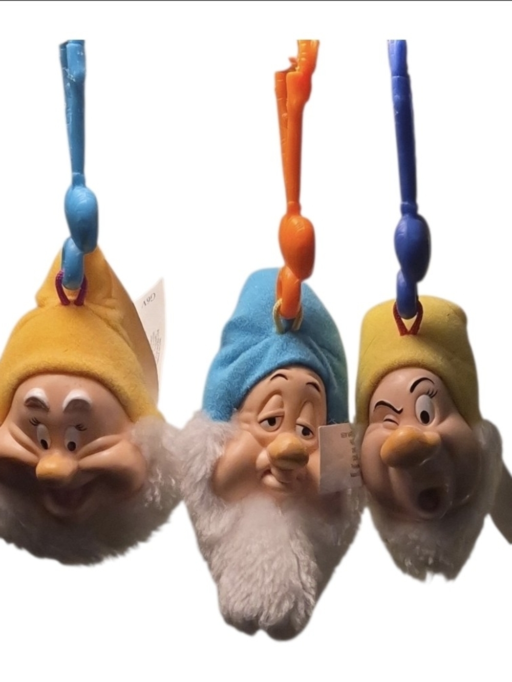 Disney Dopey, Sleepy & Sneezy Plush Hanging